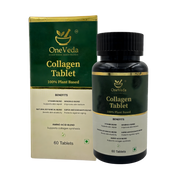 OneVeda Collagen Tablets - Plant-Based Collagen Support for Skin, Hair, Nails & Joint Wellness